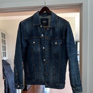 Zara Blue Lightweight Shirt Jacket